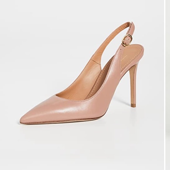 Mansur Gavriel Classic Pump 100 mm in Nude - Picture 9 of 10